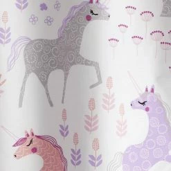 Discount 🔔 Company Kids Unicorn Forest Organic White Multicolored Cotton Percale Standard Pillowcase (Set of 2) by Company Kids by The Company Store 🔔 -Allied Home Shop company kids by the company store pillowcases 35041c std whi multi 1d 1000