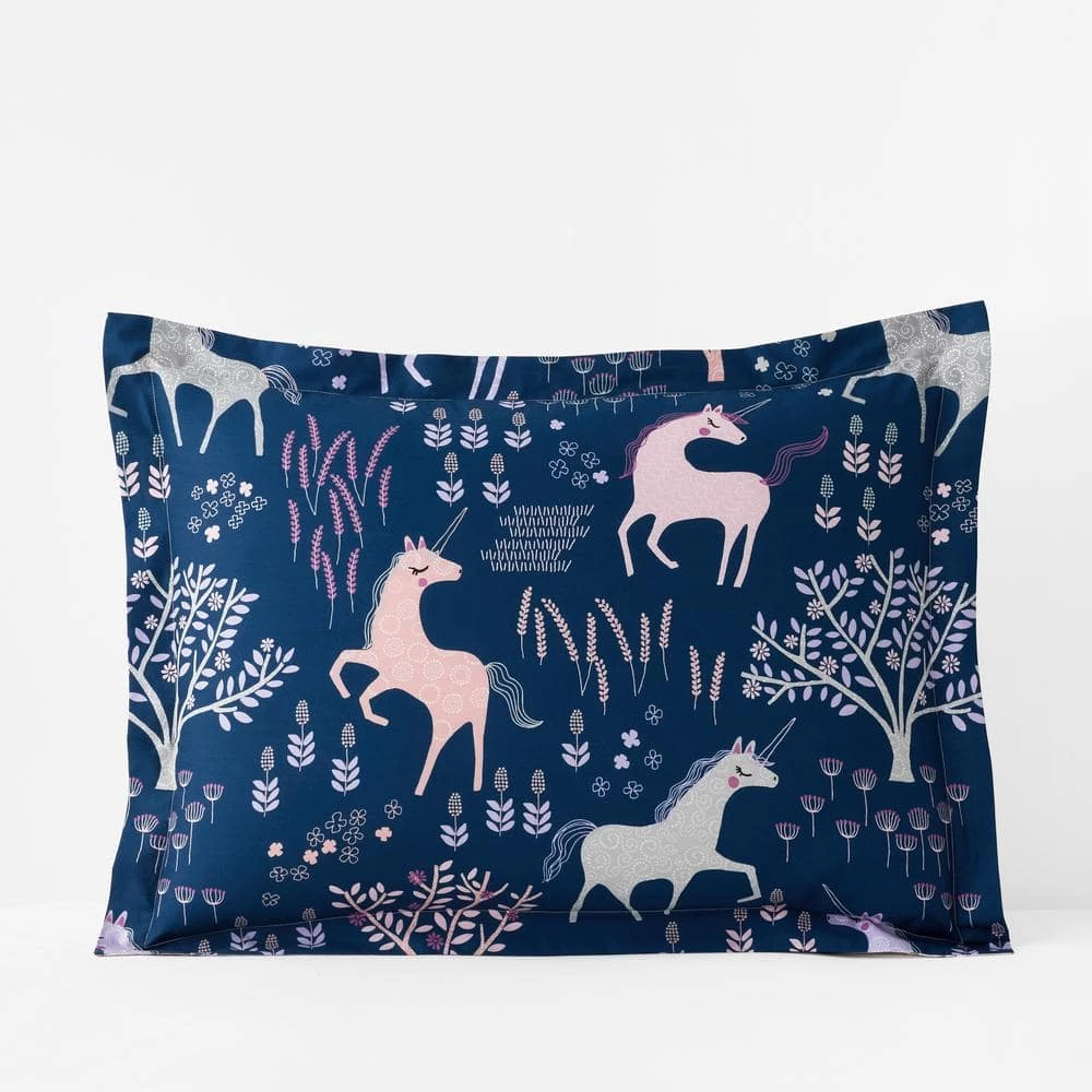 Top 10 π Company Kids Unicorn Forest Organic White/Navy Cotton Percale Standard Sham by Company Kids by The Company Store π 3 Top 10 π Company Kids Unicorn Forest Organic White/Navy Cotton Percale Standard Sham by Company Kids by The Company Store π