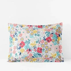 Best reviews of 😍 Company Kids Floral Organic Multicolored Cotton Percale Standard Sham by Company Kids by The Company Store ✨