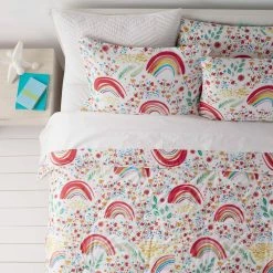 Wholesale ✨ Company Kids Rainbow Organic Multicolored Cotton Percale Standard Pillowcase (Set of 2) by Company Kids by The Company Store 💯 -Allied Home Shop company kids by the company store pillowcases 35043c std multi 40 1000