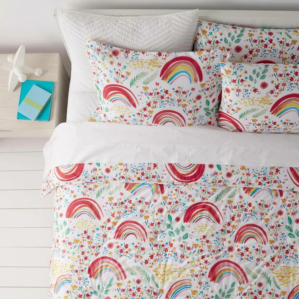 Best Pirce π Company Kids Rainbow Organic Multicolored Cotton Percale Standard Sham by Company Kids by The Company Store π 5 Best Pirce π Company Kids Rainbow Organic Multicolored Cotton Percale Standard Sham by Company Kids by The Company Store π - Image 3