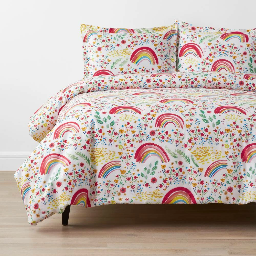Best Pirce π Company Kids Rainbow Organic Multicolored Cotton Percale Standard Sham by Company Kids by The Company Store π 4 Best Pirce π Company Kids Rainbow Organic Multicolored Cotton Percale Standard Sham by Company Kids by The Company Store π - Image 2