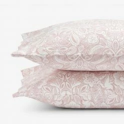 Outlet 🔥 Company Kids Little Bunny Pink Organic Cotton Percale Standard Pillowcases (Set of 2) by Company Kids by The Company Store 😍