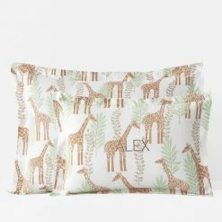 Top 10 🤩 Company Kids Giraffe Play Multi Organic Cotton Percale Standard Sham by Company Kids by The Company Store 🌟 -Allied Home Shop company kids by the company store pillowcases 38276f std multi 40 1000