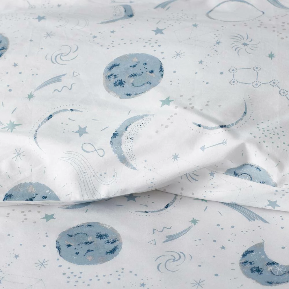 Flash Sale ๐ฅฐ Company Kids Night Sky Blue Multi Organic Cotton Percale Standard Pillowcase (Set of 2) by Company Kids by The Company Store โจ 7 Flash Sale ๐ฅฐ Company Kids Night Sky Blue Multi Organic Cotton Percale Standard Pillowcase (Set of 2) by Company Kids by The Company Store โจ - Image 5