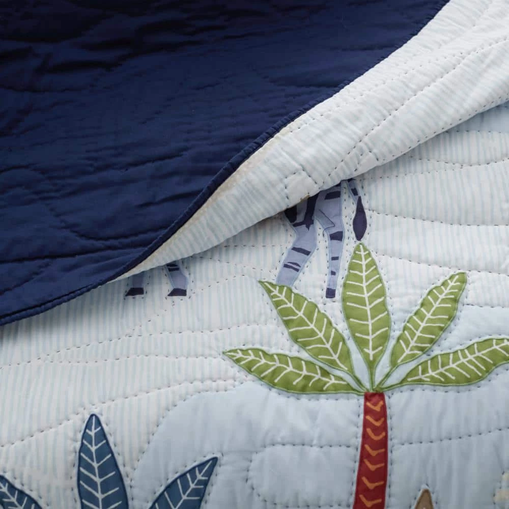 Best Pirce π Company Kids Jungle Animals Handcrafted Multicolored Twin Cotton Blend Quilt by Company Kids by The Company Store π 7 Best Pirce π Company Kids Jungle Animals Handcrafted Multicolored Twin Cotton Blend Quilt by Company Kids by The Company Store π - Image 6