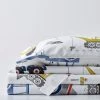 Flash Sale 😉 Construction Zone 4-Piece Multicolored Graphic 200-Thread Count Organic Cotton Percale Full Sheet Set by Company Kids by The Company Store 💯 -Allied Home Shop company kids by the company store sheet sets 30336l f multi 64 1000