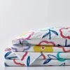 Cheap ✔️ Flower Power 4-Piece Multicolored Graphic 200-Thread Count Organic Cotton Percale Queen Sheet Set by Company Kids by The Company Store 😀 -Allied Home Shop company kids by the company store sheet sets 30342l q multi 64 1000