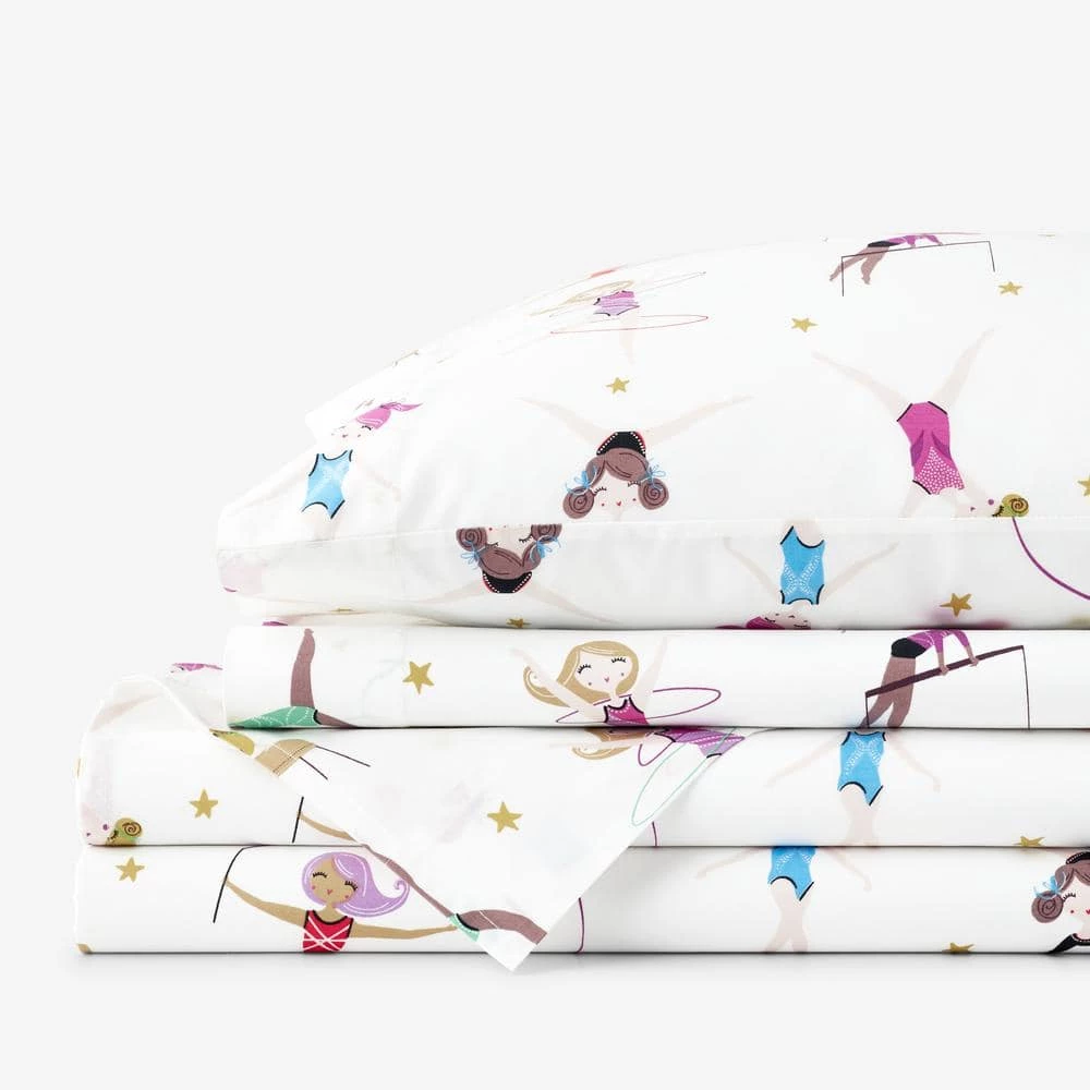 Cheapest π Company Kids Little Gymnasts 3-Piece Multicolored 200-Thread Count Organic Cotton Percale Twin Sheet Set by Company Kids by The Company Store π 3 Cheapest π Company Kids Little Gymnasts 3-Piece Multicolored 200-Thread Count Organic Cotton Percale Twin Sheet Set by Company Kids by The Company Store π