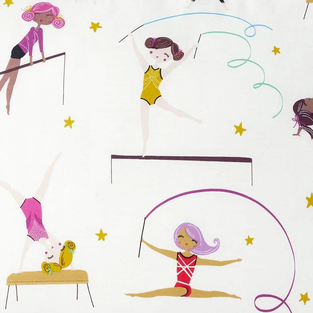 Cheapest π Company Kids Little Gymnasts 3-Piece Multicolored 200-Thread Count Organic Cotton Percale Twin Sheet Set by Company Kids by The Company Store π 8 Cheapest π Company Kids Little Gymnasts 3-Piece Multicolored 200-Thread Count Organic Cotton Percale Twin Sheet Set by Company Kids by The Company Store π - Image 6