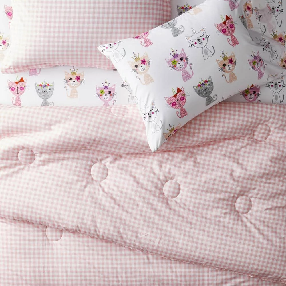 Brand new π― Company Kids Gingham 4-Piece Petal Pink Plaid 200-Thread Count Organic Cotton Percale Queen Sheet Set by Company Kids by The Company Store β 5 Brand new π― Company Kids Gingham 4-Piece Petal Pink Plaid 200-Thread Count Organic Cotton Percale Queen Sheet Set by Company Kids by The Company Store β - Image 3