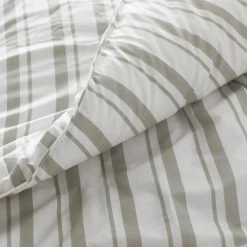 Top 10 🧨 Company Kids Stripe 3-Piece Gray Striped 200-Thread Count Organic Cotton Percale Twin Sheet Set by Company Kids by The Company Store 🛒 -Allied Home Shop company kids by the company store sheet sets 30358l t gray c3 1000