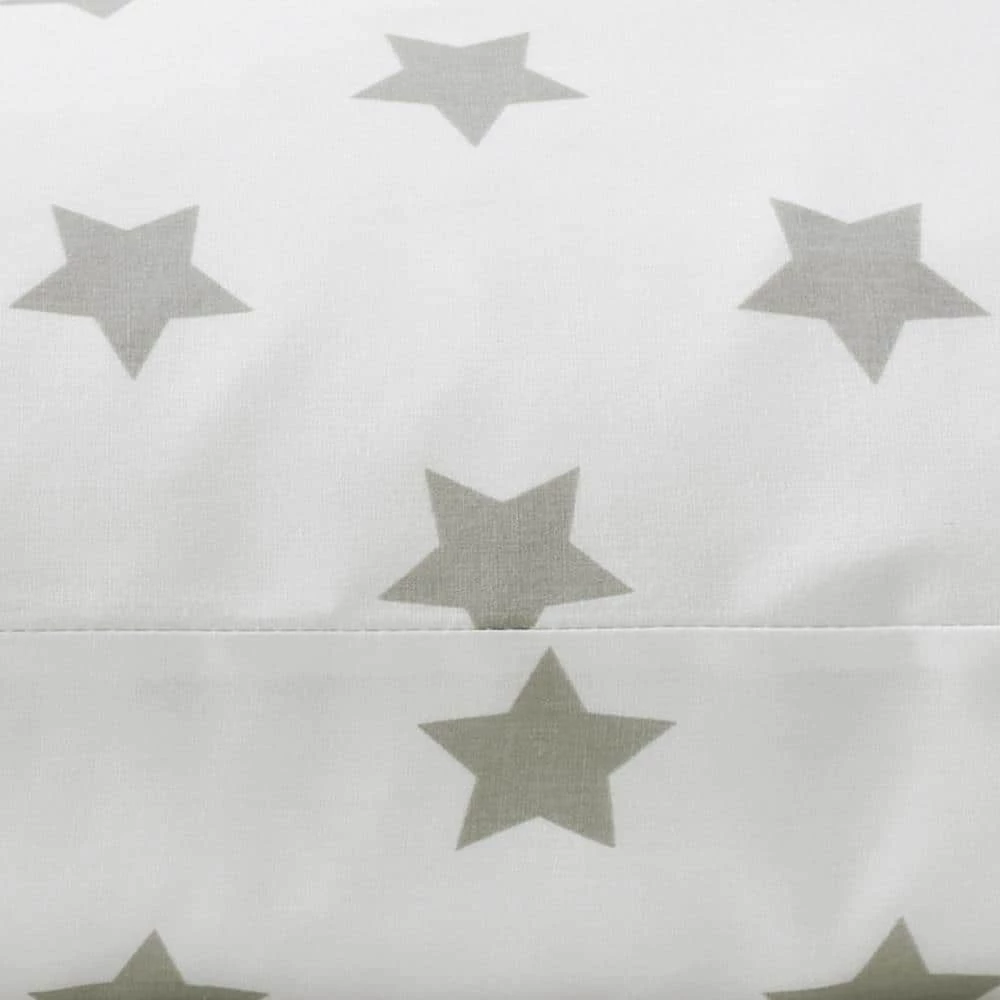 Best Pirce ✔️ Company Kids Stars Organic 3-Piece Gray Cotton Percale Twin XL Sheet Set by Company Kids by The Company Store 🥰 7 Best Pirce ✔️ Company Kids Stars Organic 3-Piece Gray Cotton Percale Twin XL Sheet Set by Company Kids by The Company Store 🥰 - Image 5