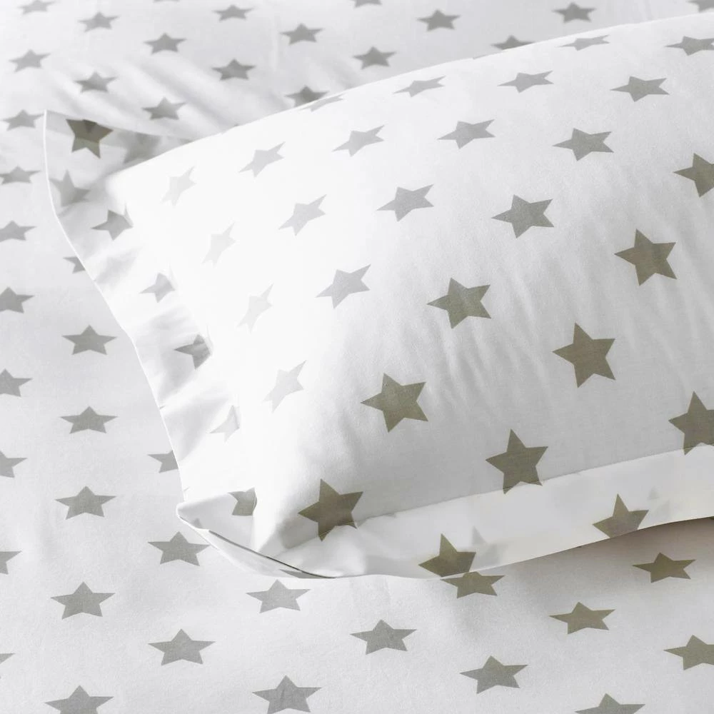Best Pirce ✔️ Company Kids Stars Organic 3-Piece Gray Cotton Percale Twin XL Sheet Set by Company Kids by The Company Store 🥰 5 Best Pirce ✔️ Company Kids Stars Organic 3-Piece Gray Cotton Percale Twin XL Sheet Set by Company Kids by The Company Store 🥰 - Image 3