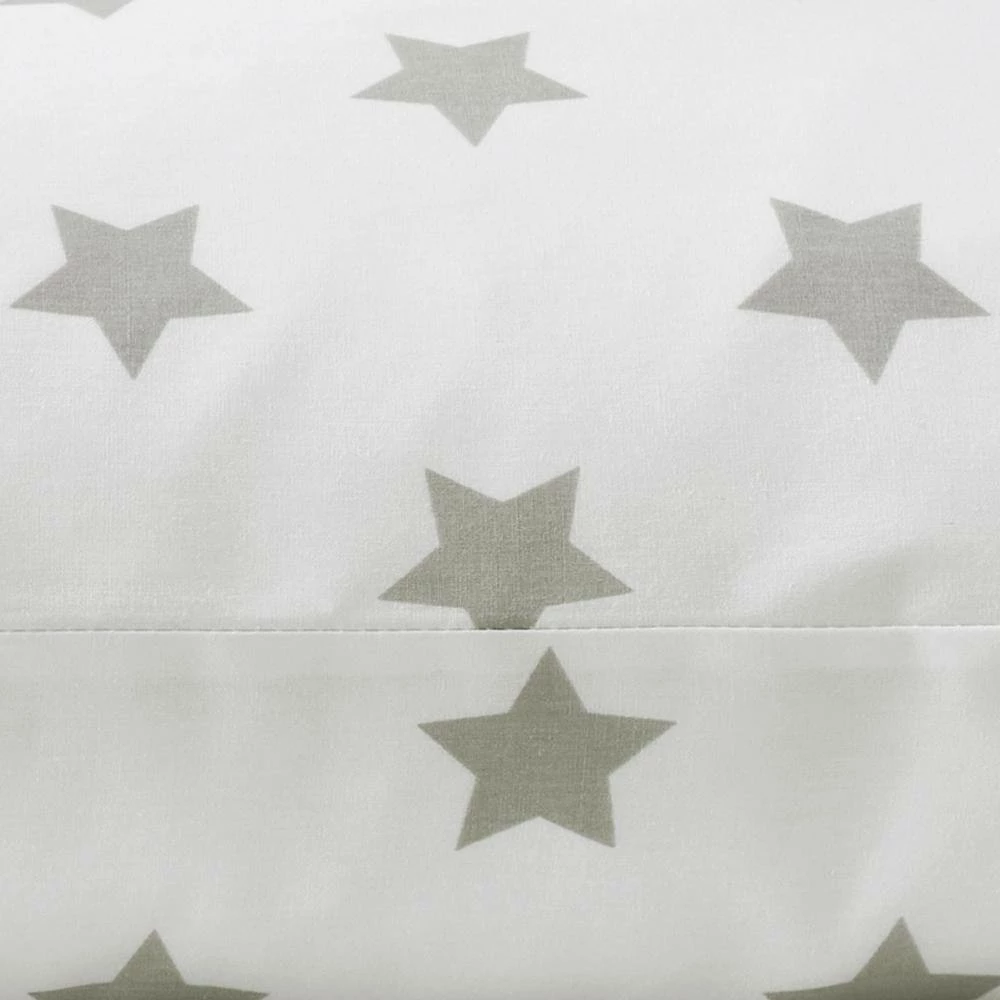 Best Pirce ✔️ Company Kids Stars Organic 3-Piece Gray Cotton Percale Twin XL Sheet Set by Company Kids by The Company Store 🥰 9 Best Pirce ✔️ Company Kids Stars Organic 3-Piece Gray Cotton Percale Twin XL Sheet Set by Company Kids by The Company Store 🥰 - Image 7