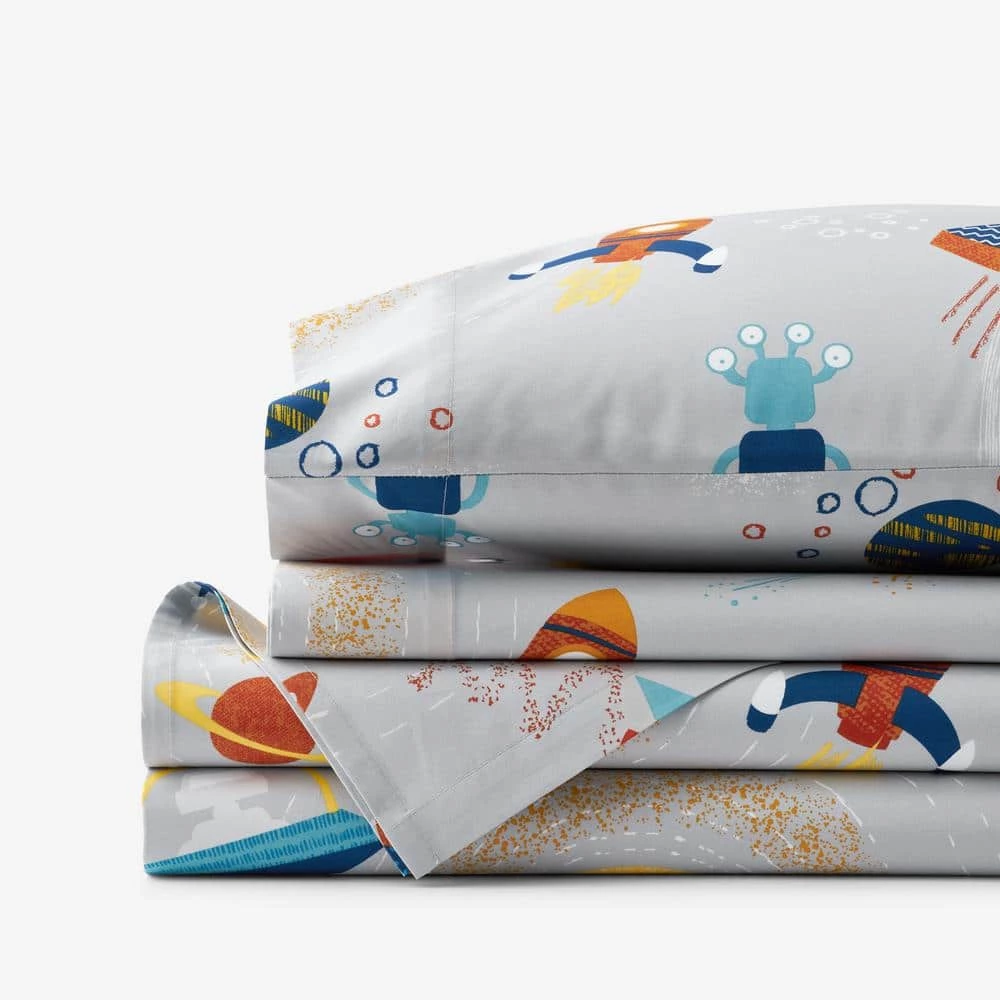 Coupon π― Company Kids Space Organic 4-Piece Gray Multicolored Cotton Percale Full Sheet Set by Company Kids by The Company Store π 3 Coupon π― Company Kids Space Organic 4-Piece Gray Multicolored Cotton Percale Full Sheet Set by Company Kids by The Company Store π