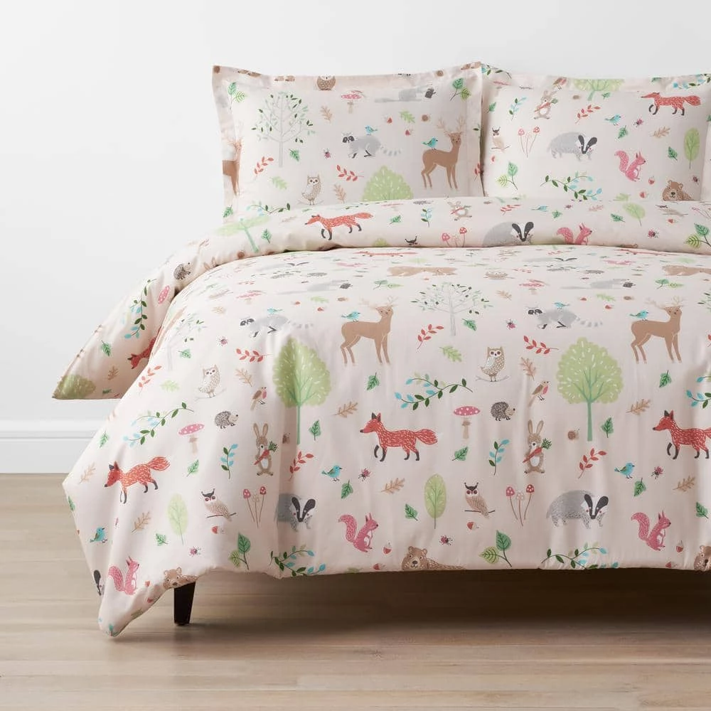 Cheapest β Company Kids Woodland Organic 4-Piece Multicolored Cotton Percale Full Sheet Set by Company Kids by The Company Store π 4 Cheapest β Company Kids Woodland Organic 4-Piece Multicolored Cotton Percale Full Sheet Set by Company Kids by The Company Store π - Image 2