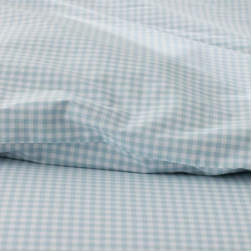 Hot Sale ๐งจ Company Kids Ditsy Gingham Blue Organic Cotton Percale Sheet Toddler Sheet Set by Company Kids by The Company Store ๐ 8 Hot Sale ๐งจ Company Kids Ditsy Gingham Blue Organic Cotton Percale Sheet Toddler Sheet Set by Company Kids by The Company Store ๐ - Image 6