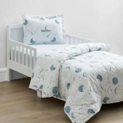 Coupon 😉 Company Kids Night Sky Blue Multi Organic Cotton Percale Toddler Sheet Set by Company Kids by The Company Store ⌛ -Allied Home Shop company kids by the company store sheet sets 38277m os blue multi 40 1000