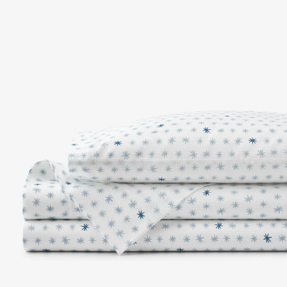 Cheapest ⌛ Company Kids Ditsy Stars Blue Organic Cotton Percale Toddler Sheet Set by Company Kids by The Company Store ✨ 3 Cheapest ⌛ Company Kids Ditsy Stars Blue Organic Cotton Percale Toddler Sheet Set by Company Kids by The Company Store ✨