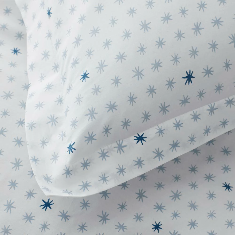 Cheapest ⌛ Company Kids Ditsy Stars Blue Organic Cotton Percale Toddler Sheet Set by Company Kids by The Company Store ✨ 4 Cheapest ⌛ Company Kids Ditsy Stars Blue Organic Cotton Percale Toddler Sheet Set by Company Kids by The Company Store ✨ - Image 2
