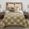 Cheapest 🎉 Victorian Beauty 3-Piece Beige Cotton Queen Quilt Set by DONNA SHARP 🎁