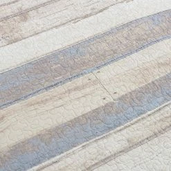 Best Pirce 👍 Bleached Boardwalk 3-Piece Beige Cotton Queen Quilt Set by DONNA SHARP 🧨 -Allied Home Shop donna sharp bedding sets 60046 4f 1000