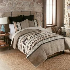 Brand new 😀 Momma Bear UCC 3-Piece Multi-Color Queen Quilt Set by DONNA SHARP 🌟 -Allied Home Shop donna sharp bedding sets 60056 31 1000
