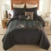 Wholesale 🔥 Evening Lodge 3-Piece Black Polyester Queen Quilt Set by DONNA SHARP ✨ -Allied Home Shop donna sharp bedding sets 60076 64 1000