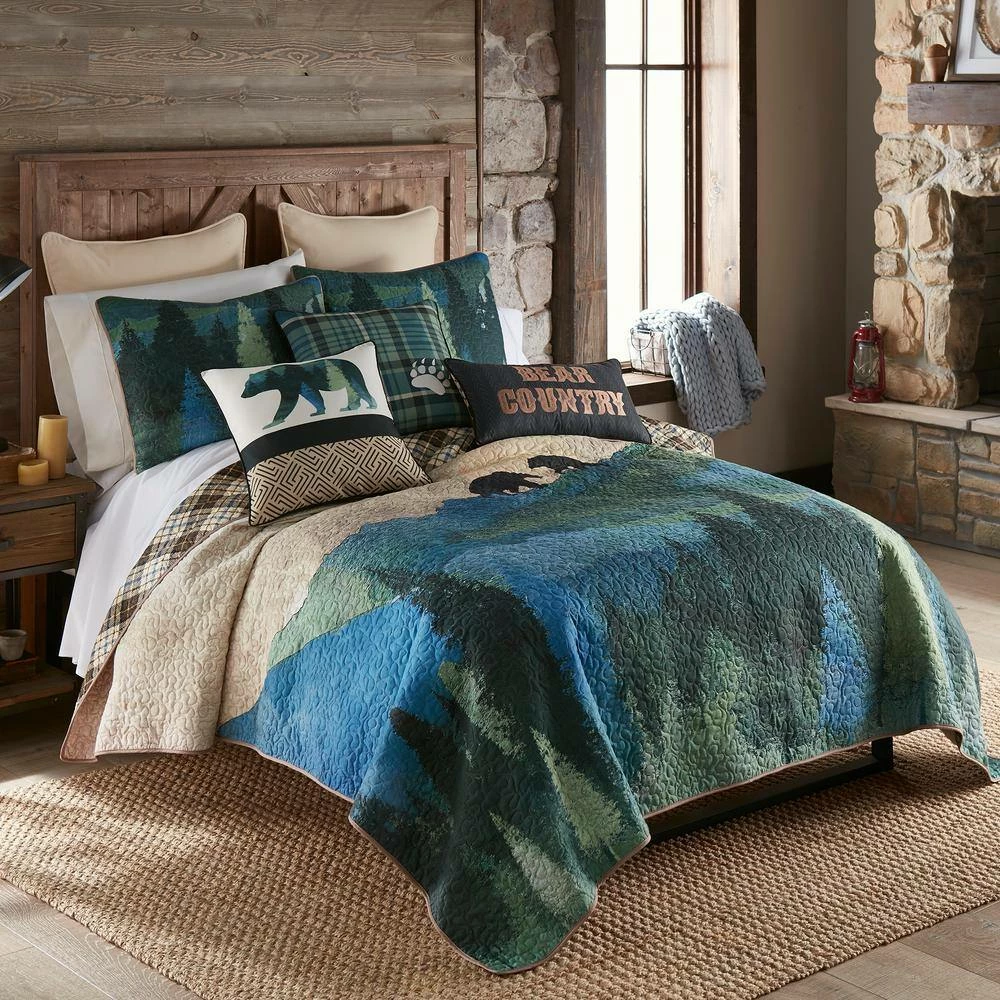 Wholesale π Bear Ridge UCC 3 Piece Multi Color Polyester Queen Quilt Set by DONNA SHARP π 4 Wholesale π Bear Ridge UCC 3 Piece Multi Color Polyester Queen Quilt Set by DONNA SHARP π - Image 2