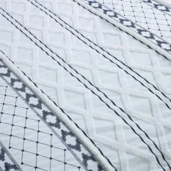 Cheap 🧨 Trellis 3-Piece White Cotton King Comforter Set by DONNA SHARP 🧨 -Allied Home Shop donna sharp bedding sets y00309 4f 1000