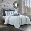 Cheap 🧨 Trellis 3-Piece White Cotton King Comforter Set by DONNA SHARP 🧨