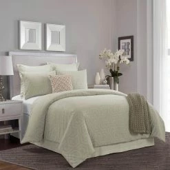 Deals 🌟 Seville 3-Piece Sage Cotton King Comforter Set by DONNA SHARP ✔️