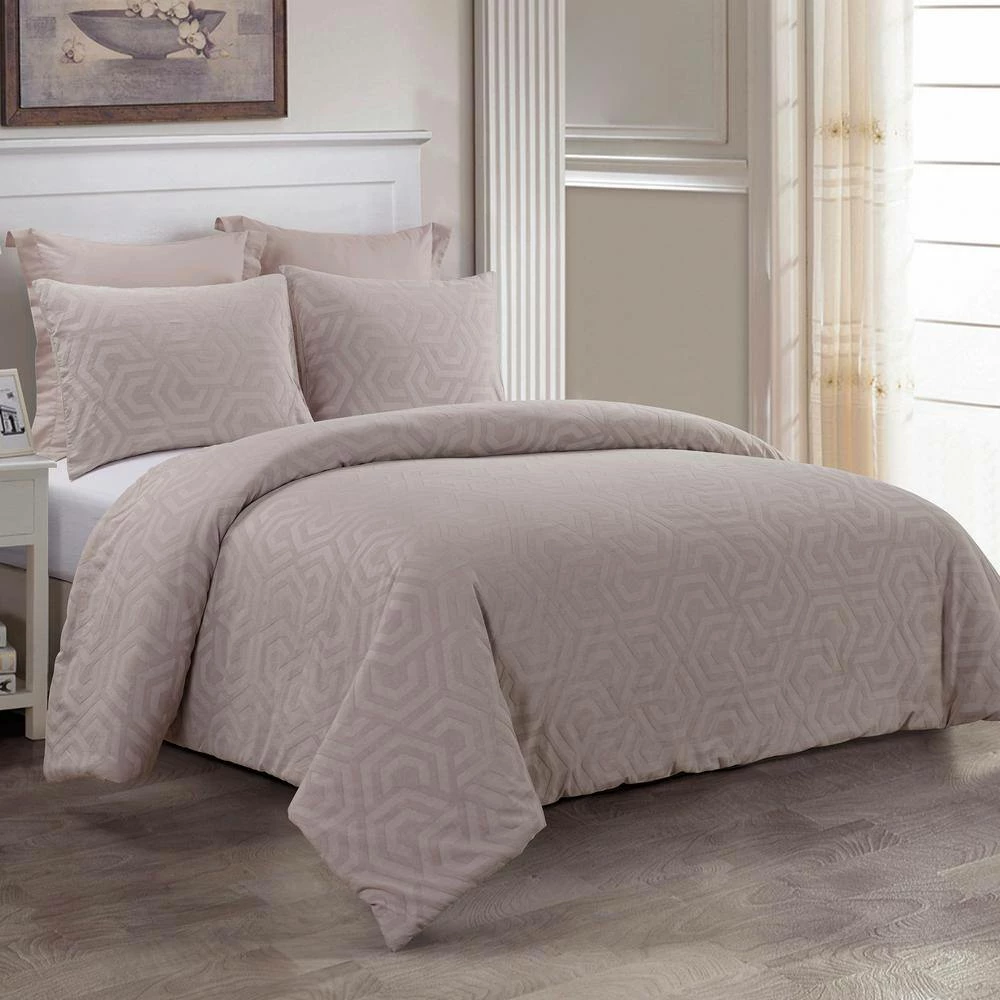 Best Sale π₯° Seville 3-Piece Blush Cotton Queen Comforter Set by DONNA SHARP β¨ 3 Best Sale π₯° Seville 3-Piece Blush Cotton Queen Comforter Set by DONNA SHARP β¨
