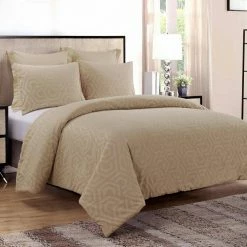 Deals π₯ Seville 3-Piece Sand Cotton King Comforter Set by DONNA SHARP β