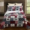 Best deal 🎉 Timber 3-Piece Red Polyster Queen Quilt Set by DONNA SHARP 🛒 -Allied Home Shop donna sharp bedding sets y20116 64 1000