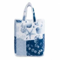 New 🎁 Watercolor Shells 3-Piece Blue Polyester Queen Quilt Set by DONNA SHARP 🔥 -Allied Home Shop donna sharp bedding sets y20126 44 1000