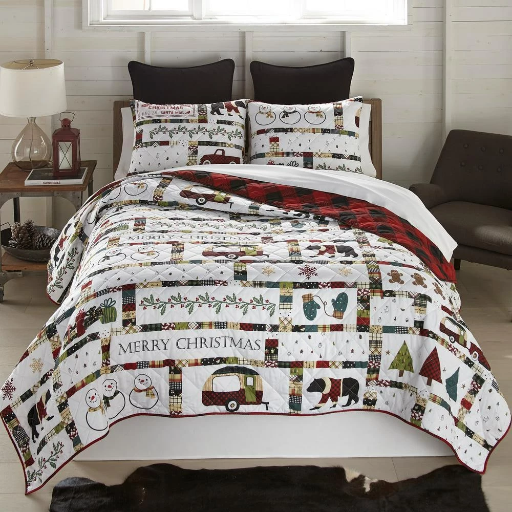 Brand new π Merry Vacation 2-Piece Multicolor Twin Coverlet Set by DONNA SHARP π₯ 3 Brand new π Merry Vacation 2-Piece Multicolor Twin Coverlet Set by DONNA SHARP π₯