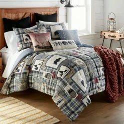 Outlet π Forest Symbols 3-Piece Gray Multi-Color Polyester Queen Comforter Set by DONNA SHARP π 9 Outlet π Forest Symbols 3-Piece Gray Multi-Color Polyester Queen Comforter Set by DONNA SHARP π -Allied Home Shop donna sharp bedding sets y20190 c3 1000