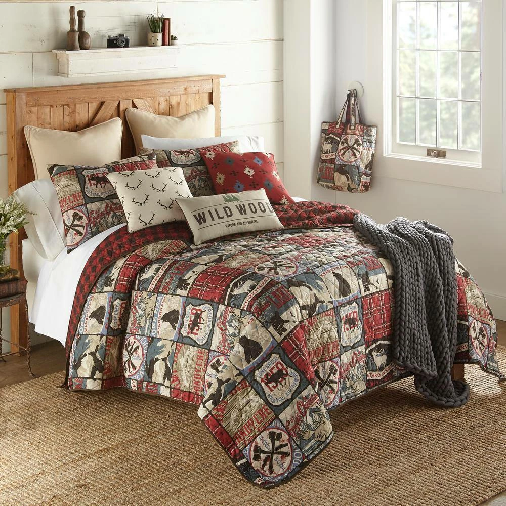 Top 10 π The Great Outdoors 3-Piece Multi-Color Queen Polyester Quilt Set by DONNA SHARP π₯° 5 Top 10 π The Great Outdoors 3-Piece Multi-Color Queen Polyester Quilt Set by DONNA SHARP π₯° - Image 3