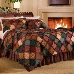 Top 10 🔔 Campfire 3-Piece Brown Cotton King Quilt Set by DONNA SHARP ❤️