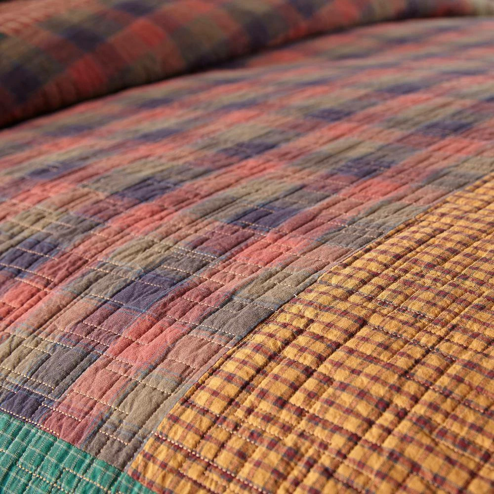 Best Sale π₯ Campfire Square 3-Piece Red Cotton Queen Quilt Set by DONNA SHARP β 5 Best Sale π₯ Campfire Square 3-Piece Red Cotton Queen Quilt Set by DONNA SHARP β - Image 3