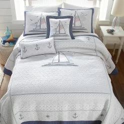 Outlet ⭐ Yacht Club White Cotton Standard Sham by DONNA SHARP ⌛ 8 Outlet ⭐ Yacht Club White Cotton Standard Sham by DONNA SHARP ⌛ -Allied Home Shop donna sharp pillowcases 35722 4f 1000