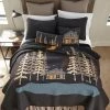Hot Sale 𧨠Moonlit Cabin Cotton Charcoal Twin Quilt by DONNA SHARP β 1 Hot Sale 𧨠Moonlit Cabin Cotton Charcoal Twin Quilt by DONNA SHARP β -Allied Home Shop donna sharp quilts 61204 64 1000