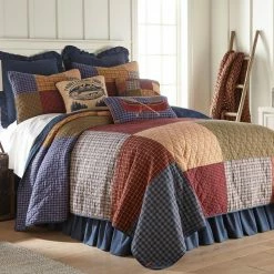 Budget ✨ Lakehouse Multi-Color King Cotton Quilt by DONNA SHARP 👍