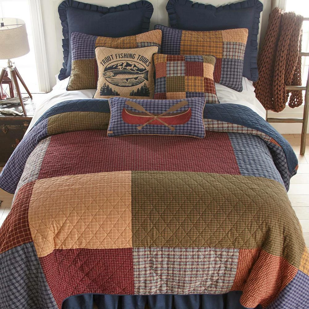 Budget β¨ Lakehouse Multi-Color King Cotton Quilt by DONNA SHARP π 4 Budget β¨ Lakehouse Multi-Color King Cotton Quilt by DONNA SHARP π - Image 2