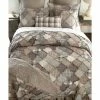 New ⭐ Smoky Mountain Taupe and Grey Cotton Queen Quilt by DONNA SHARP 😀 -Allied Home Shop donna sharp quilts 83806 64 1000