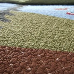 Brand new 🤩 Bear Lake Green Cotton Queen Quilt Set (3-Piece) by DONNA SHARP ❤️ -Allied Home Shop donna sharp quilts z83406 4f 1000