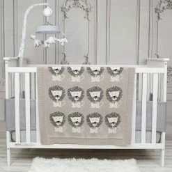 Promo π Jordan Light Grey Animal Cotton Baby Blanket by HomeRoots π 8 Promo π Jordan Light Grey Animal Cotton Baby Blanket by HomeRoots π -Allied Home Shop homeroots crib bedding 2000383158 c3 1000