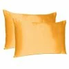 Top 10 🛒 Amelia Apricot Solid Color Satin King Pillowcases (Set of 2) by HomeRoots 🤩